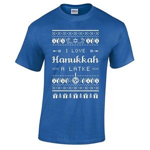 “I love Hanukkah a Latke” Cotton Teeshirt